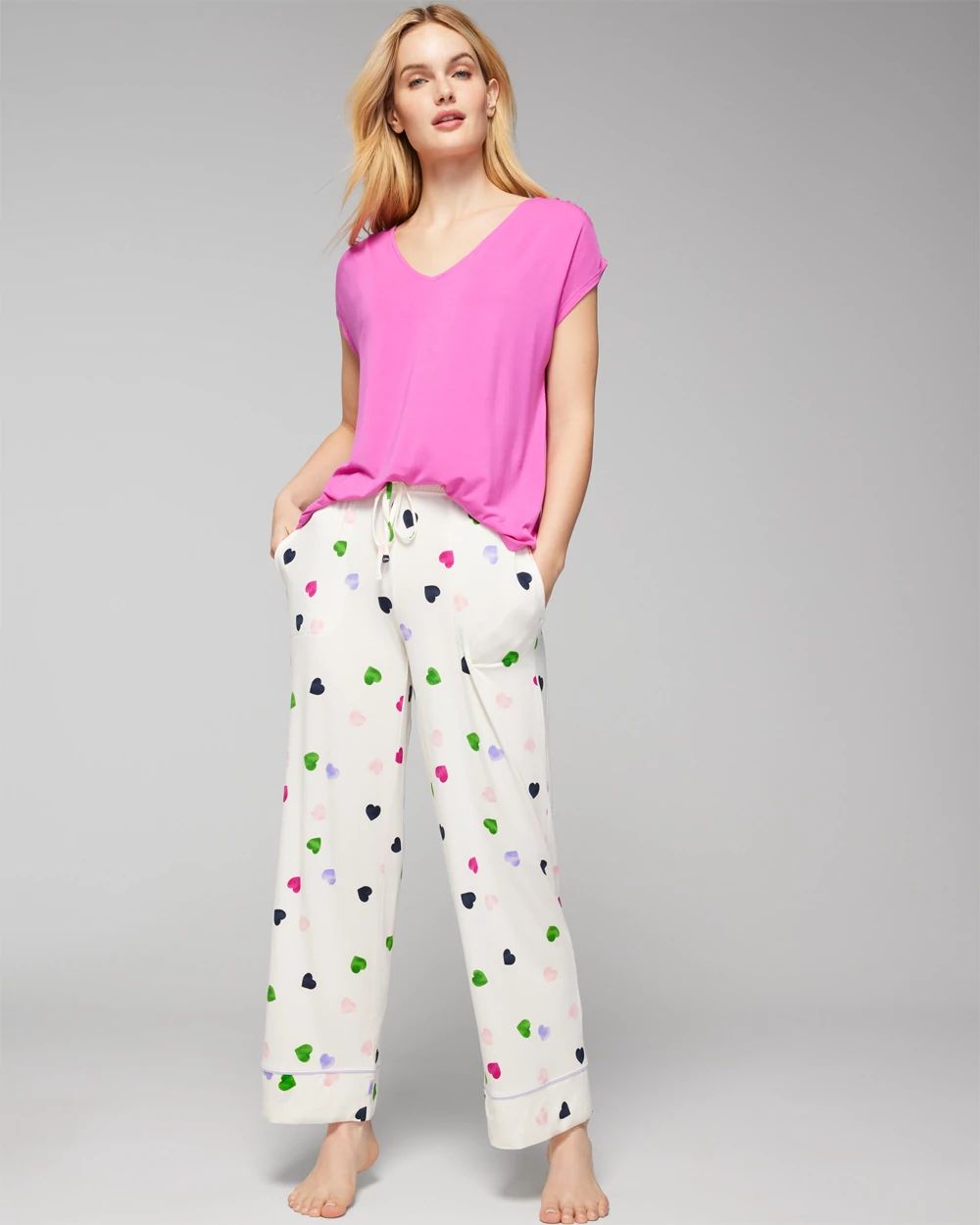 Printed Pajama Pants