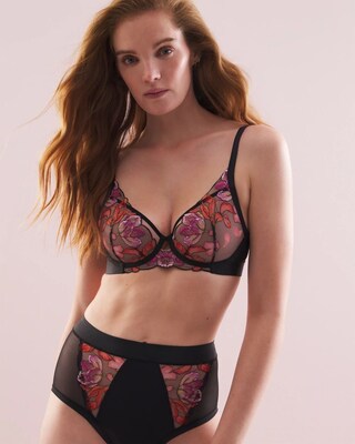 Soma's Sexiest Lightly Lined Plunge Bra with Embroidery click to view larger image.