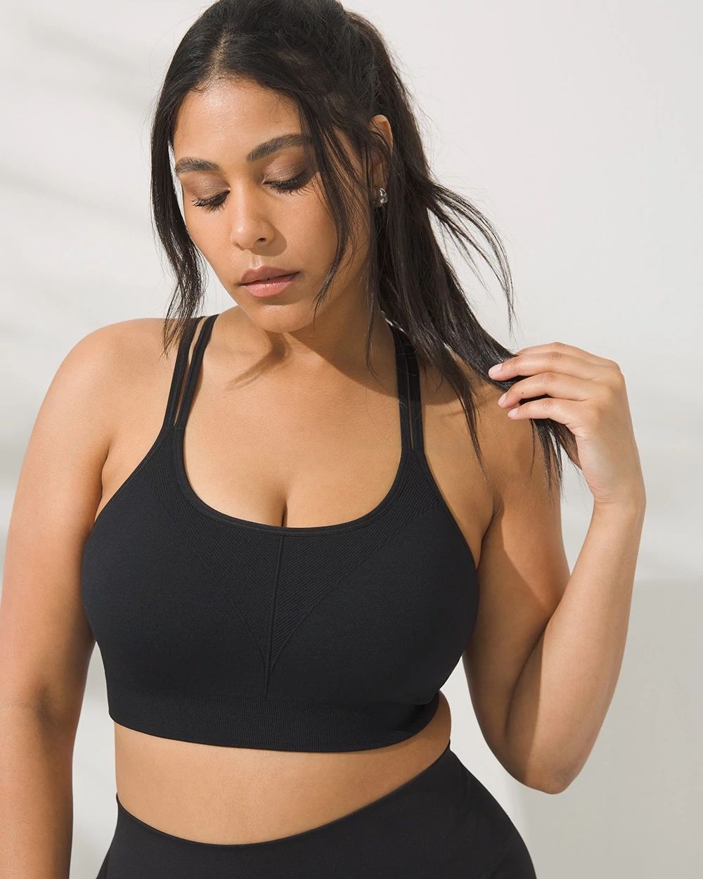 Soma Sport Seamless Bra with Strappy Back click to view larger image.