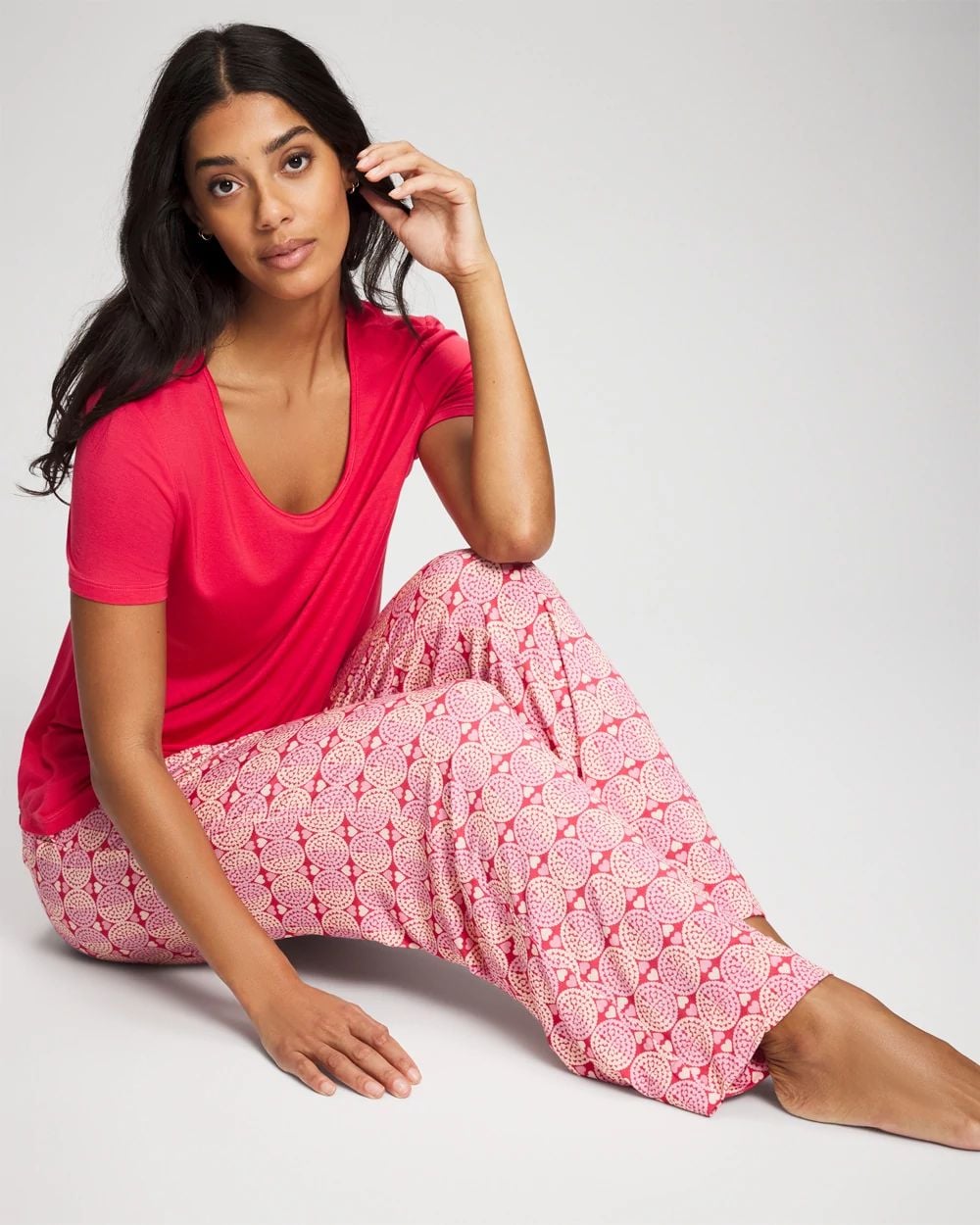 Cool Nights Short Sleeve + Pant Pajama Set