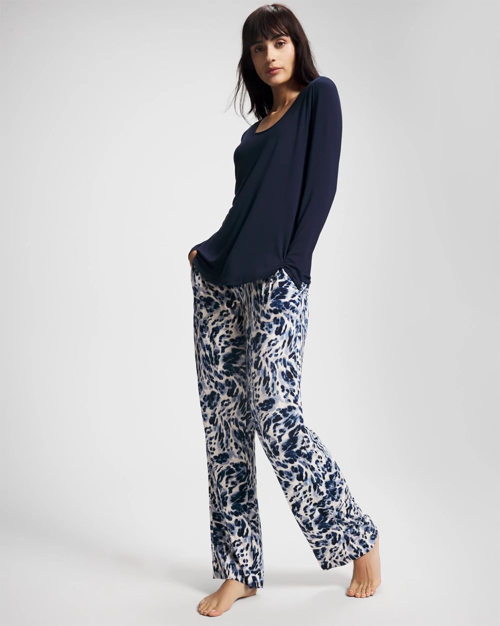 Cool Nights Packaged Long-Sleeve Pant Pajama Set