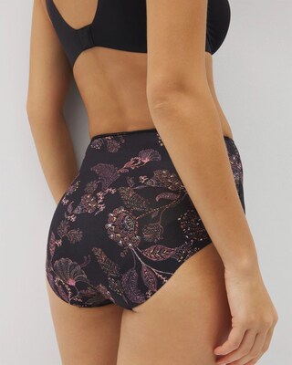 High-Waist Brief Panty with Lace click to view larger image.