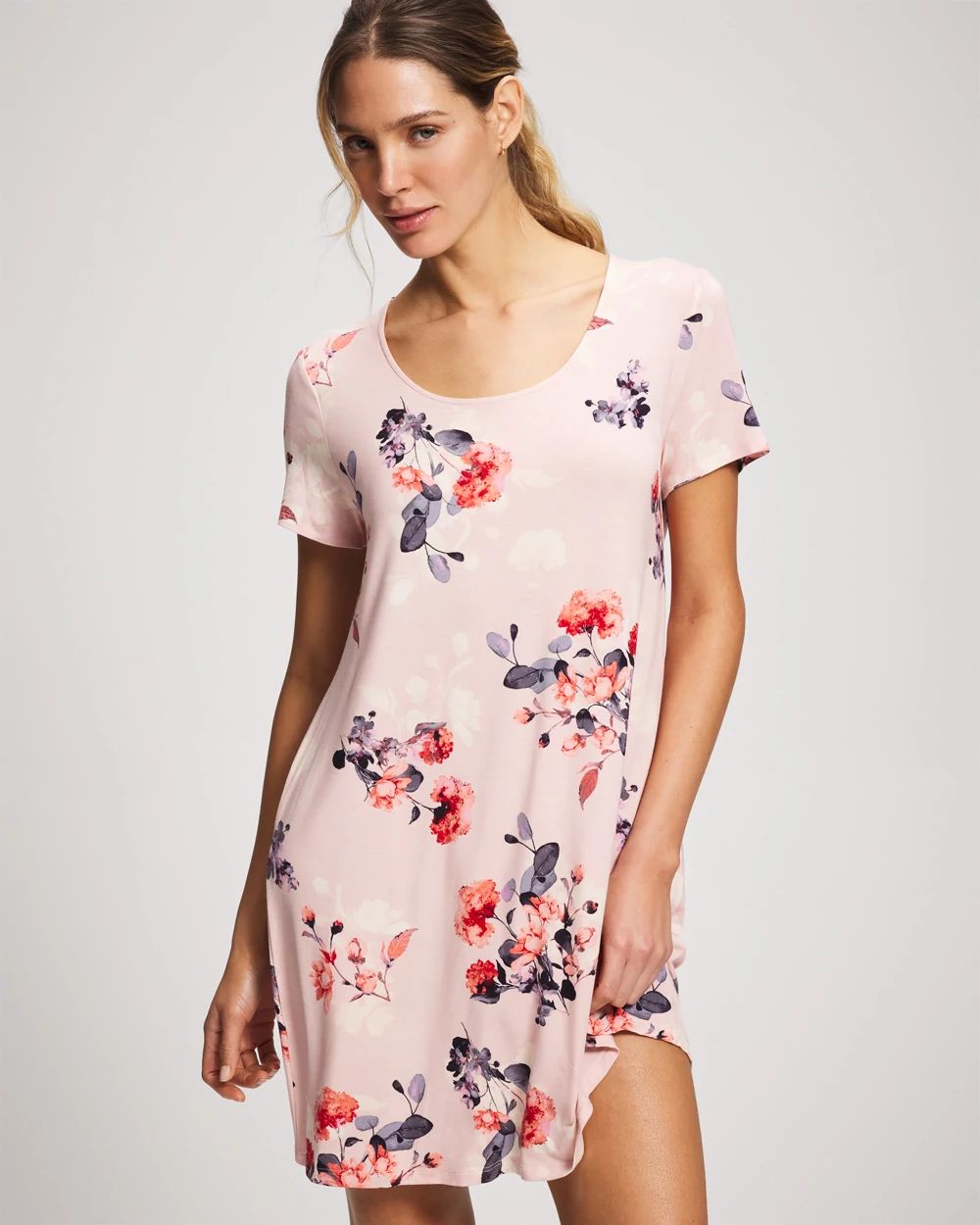 Short Sleeve Scoop Neck Sleepshirt