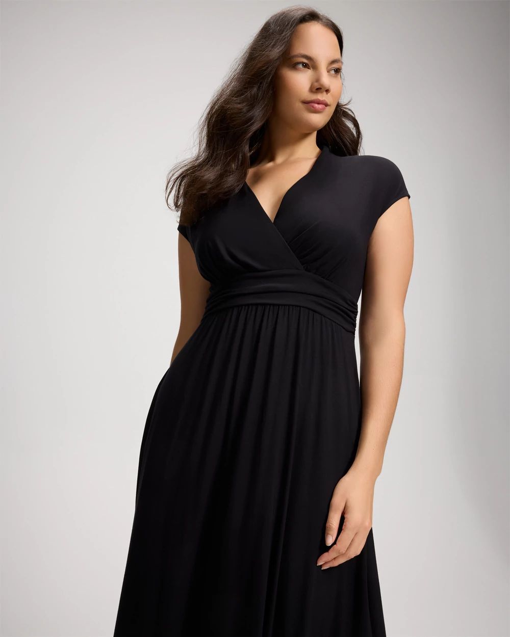 Serenity Cap Sleeve Maxi Bra Dress click to view larger image.