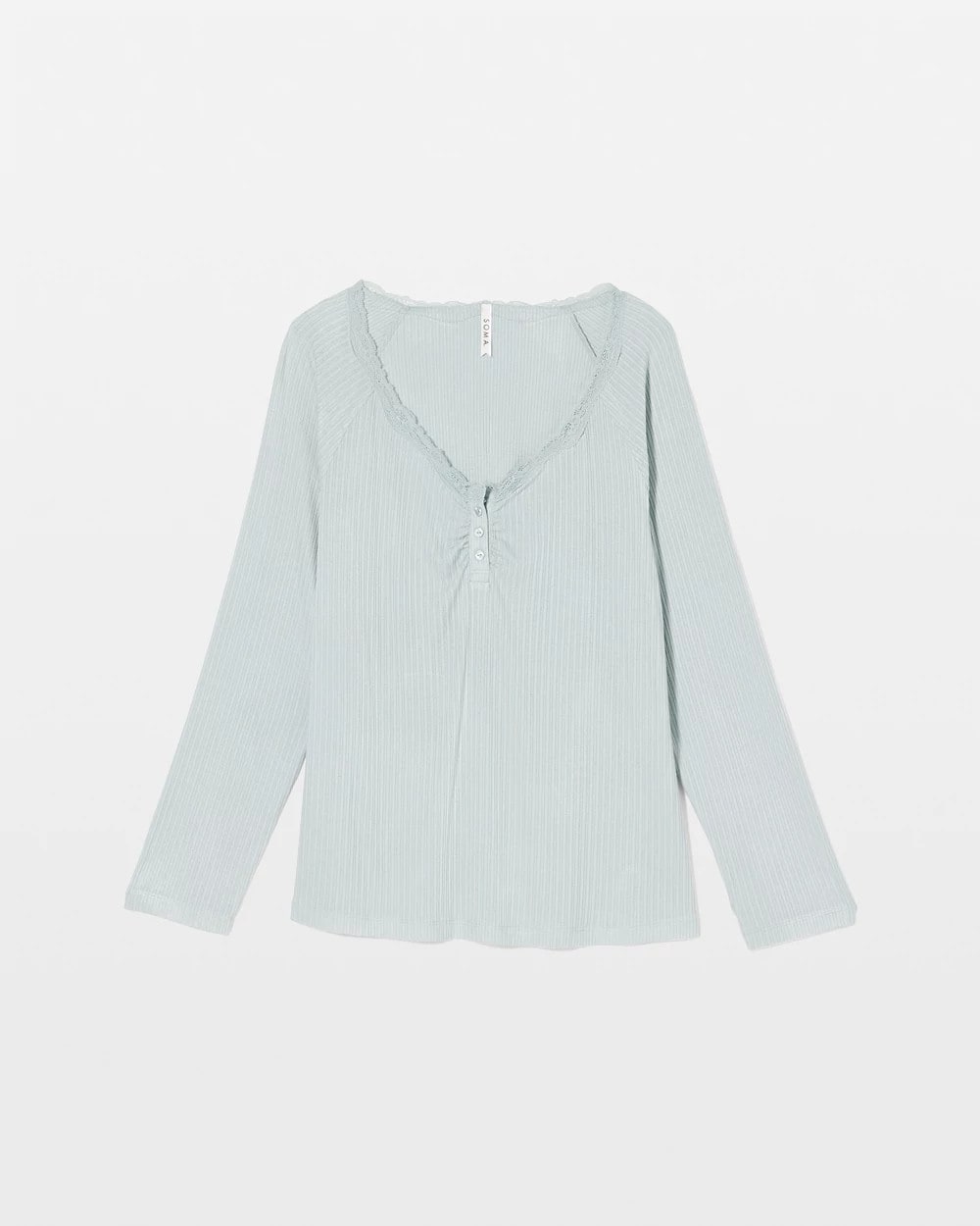 Pointelle Long Sleeve Pajama Top