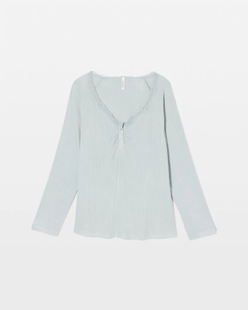 Cool Nights Pointelle Long Sleeve Pajama Top