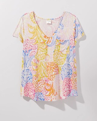 Short Sleeve Pajama Tee with Pocket