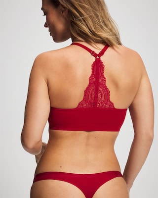 Racerback Bralette with Lace Back click to view larger image.