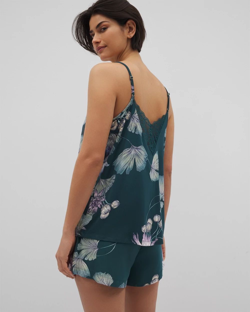 Lace Trim Pajama Cami click to view larger image.