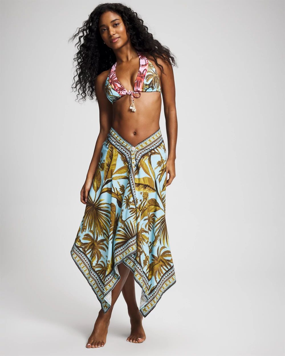 Bleu Rod Beattie White Lotus Pareo Cover Up