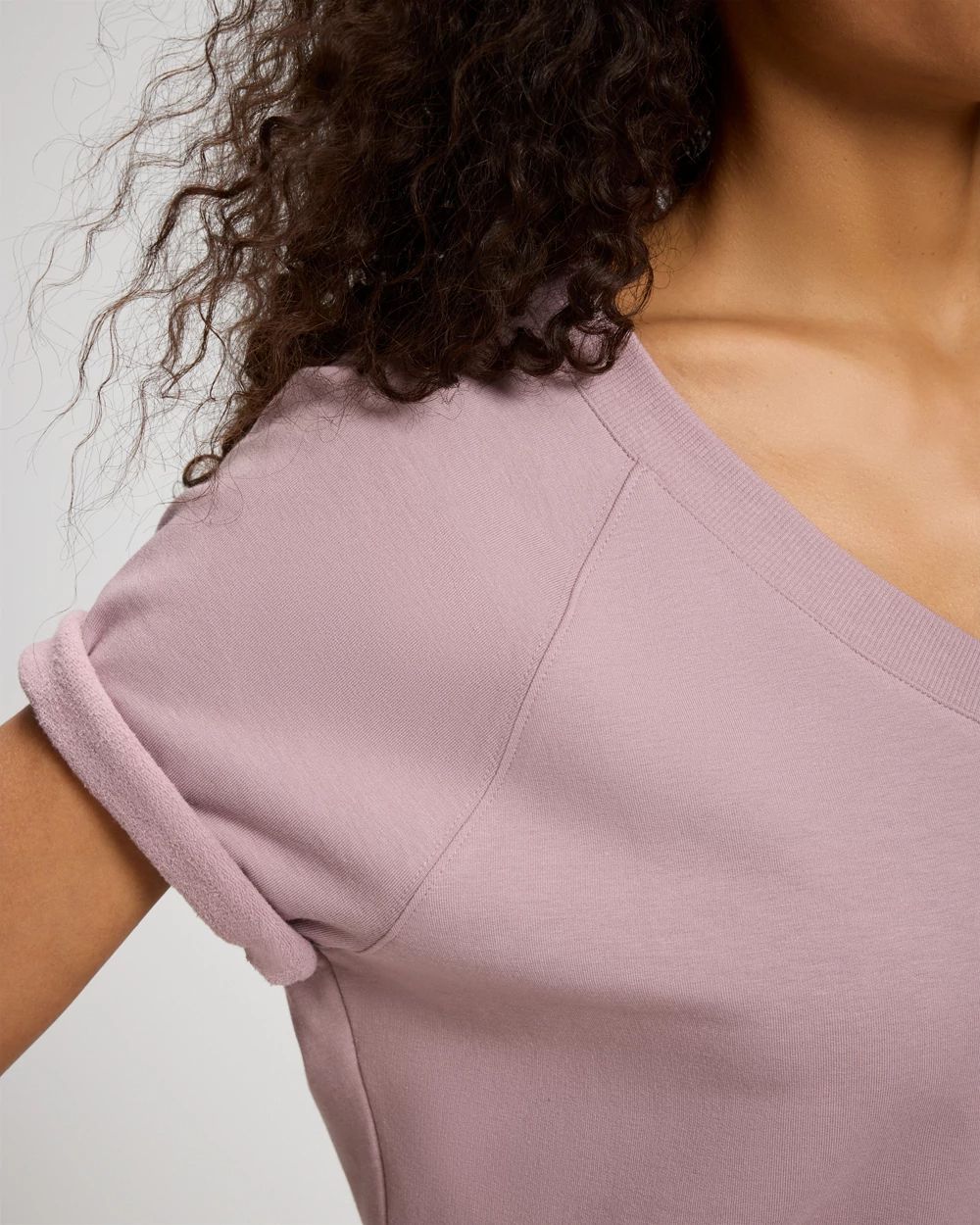 Essential Terry Short Sleeve Raglan Top click to view larger image.