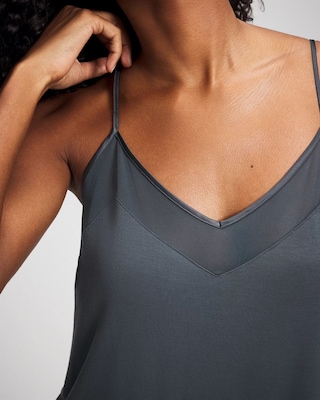 Mesh Trim Chemise click to view larger image.