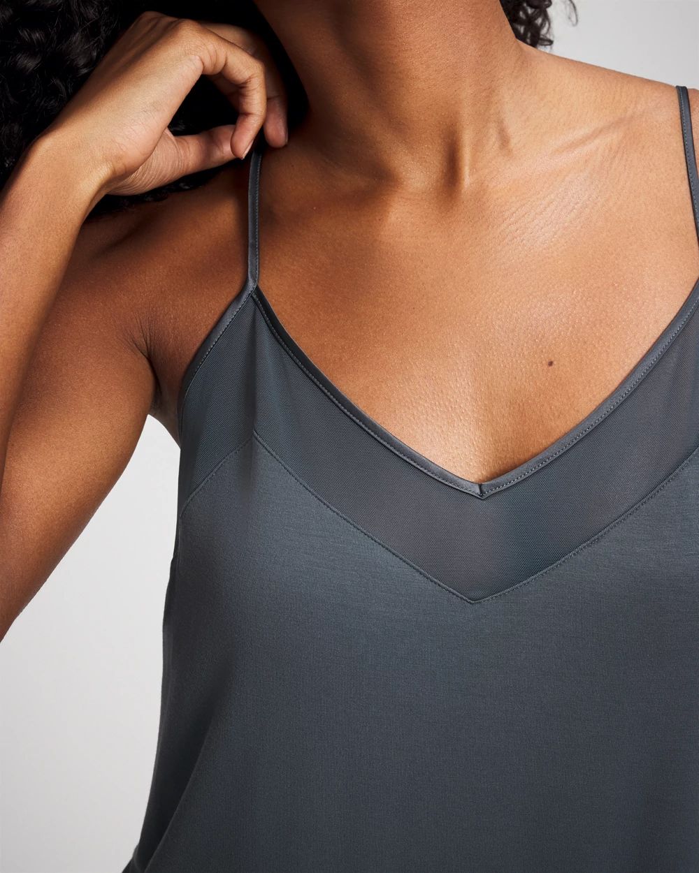 Cool Nights Mesh Trim Chemise