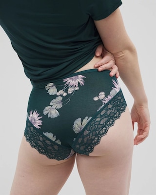 High-Leg Panty with Enchanting Lace click to view larger image.