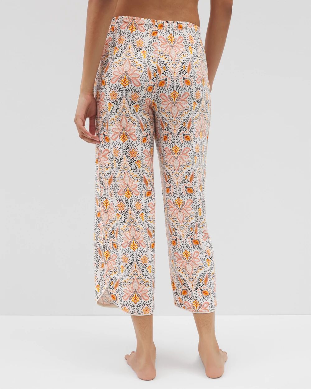 Cool Nights Piped Crop Pajama Pants