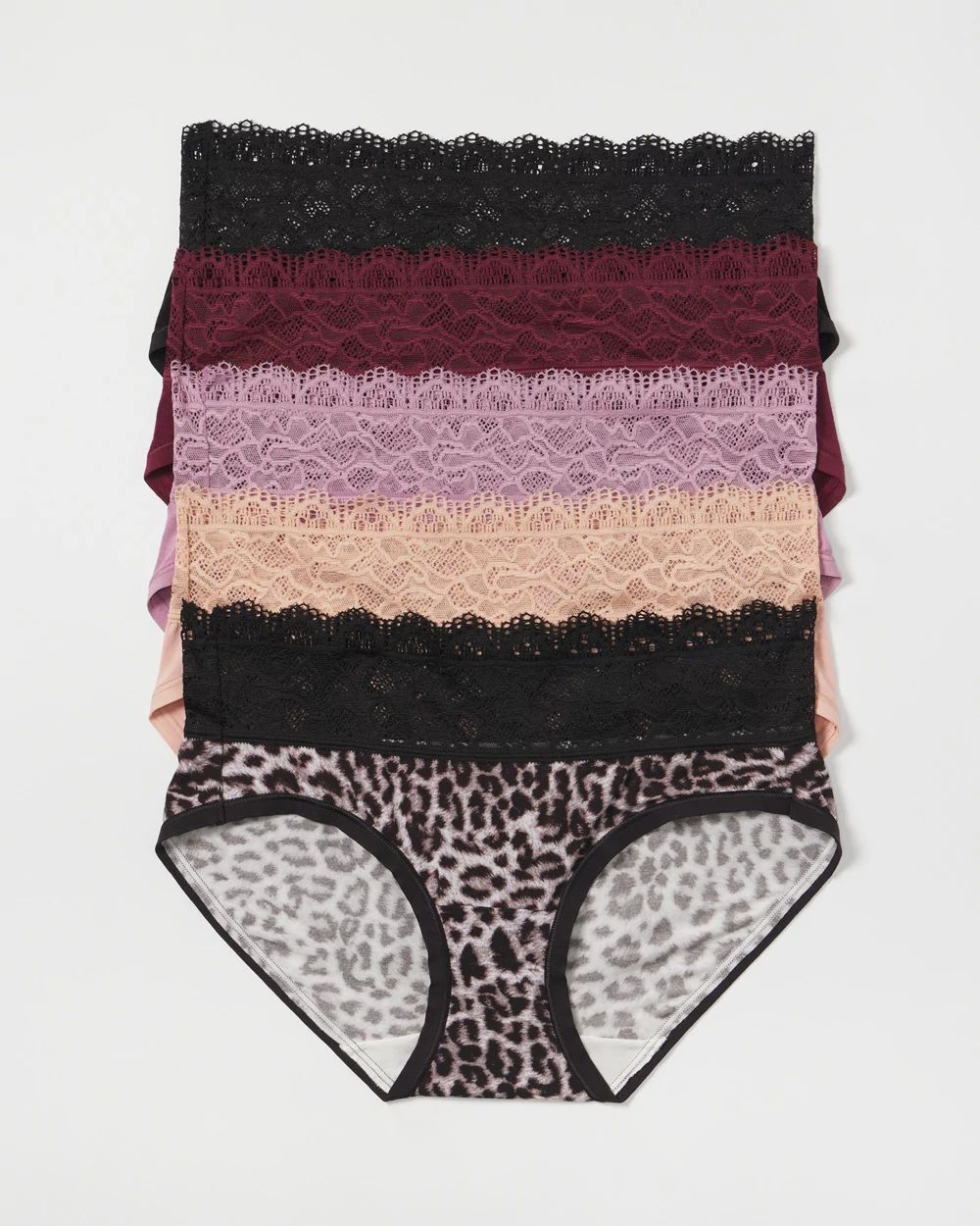 Hipster Panty with Super Soft Enchanting Lace 5 pack