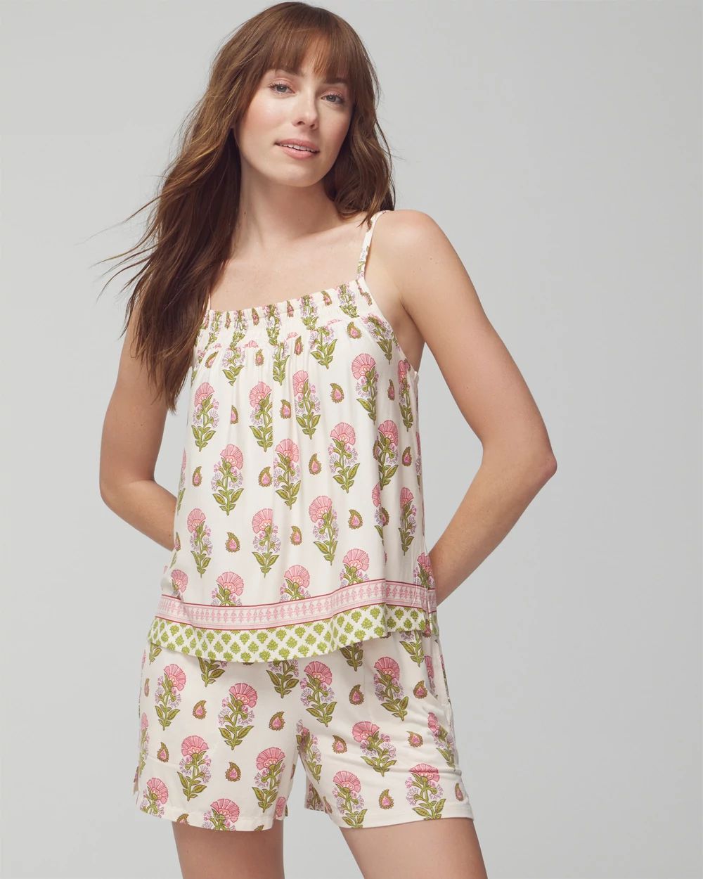 Cool Nights Smocked Pajama Cami