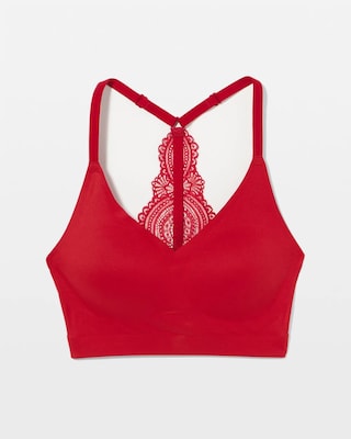 Racerback Bralette with Lace Back click to view larger image.