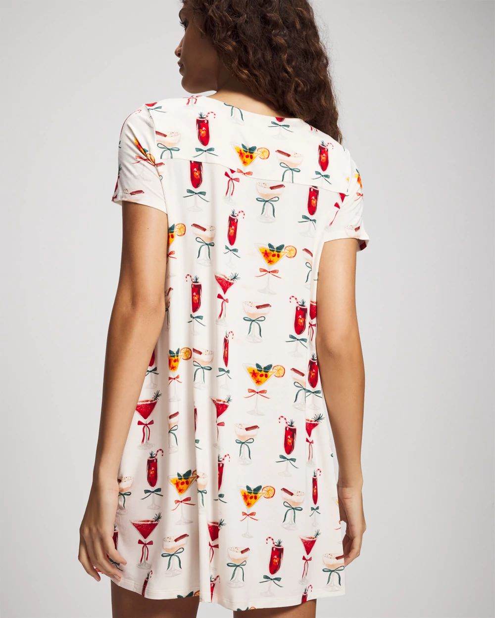 Cool Nights Short Sleeve Scoop Neck Sleepshirt