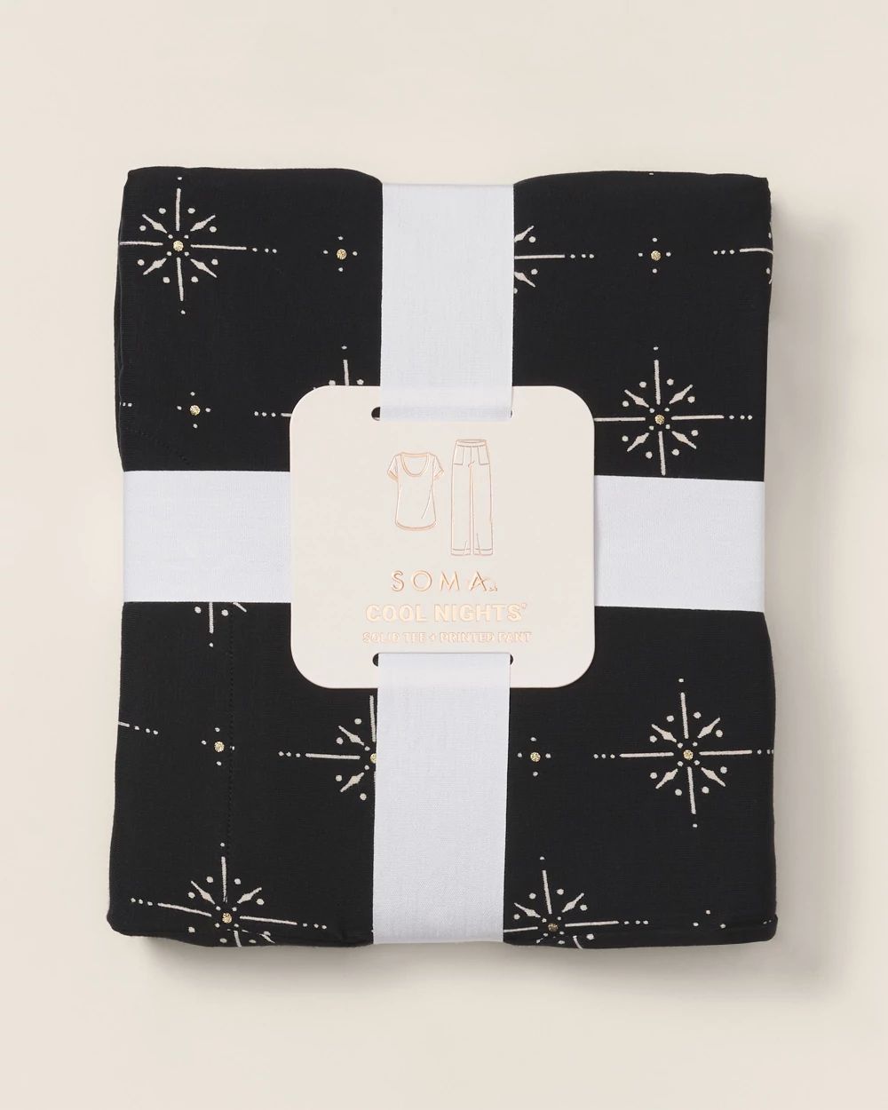 Cool Nights Packaged Short-Sleeve Pant Pajama Set