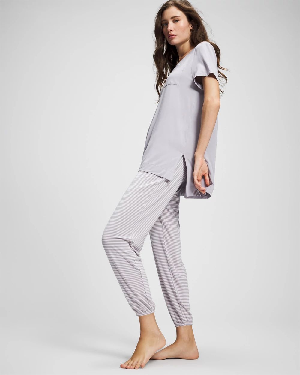 Cool Nights Short Sleeve Pajama Tunic Tee