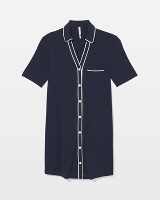 Button-Front Sleepshirt click to view larger image.