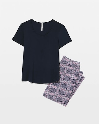 Short Sleeve + Pant Pajama Set click to view larger image.