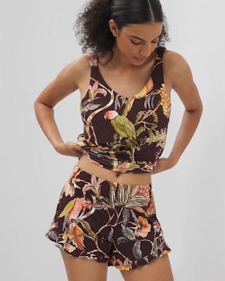 Ruffle Pajama Shorts