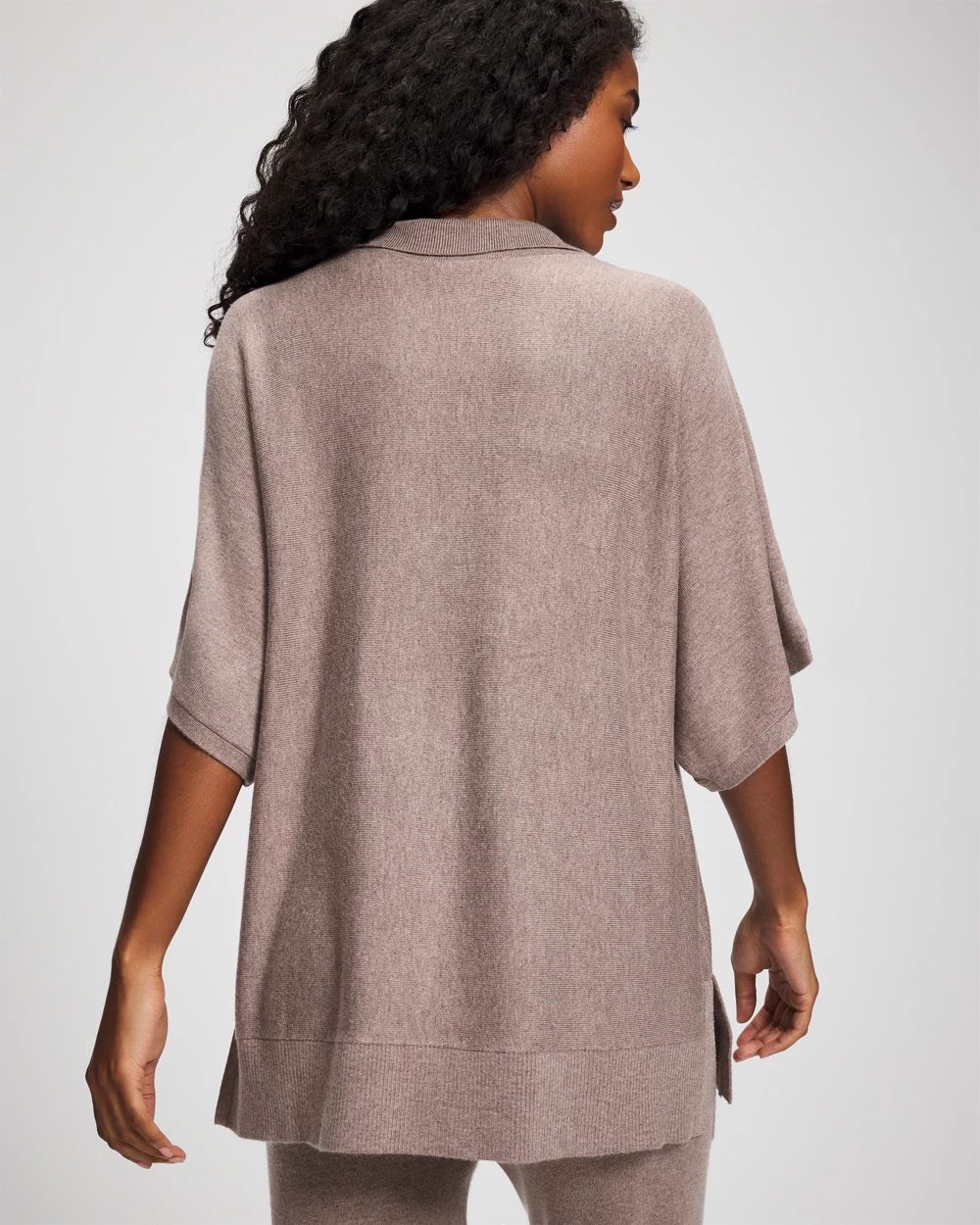 Premier Knit Sweater Collared Top click to view larger image.