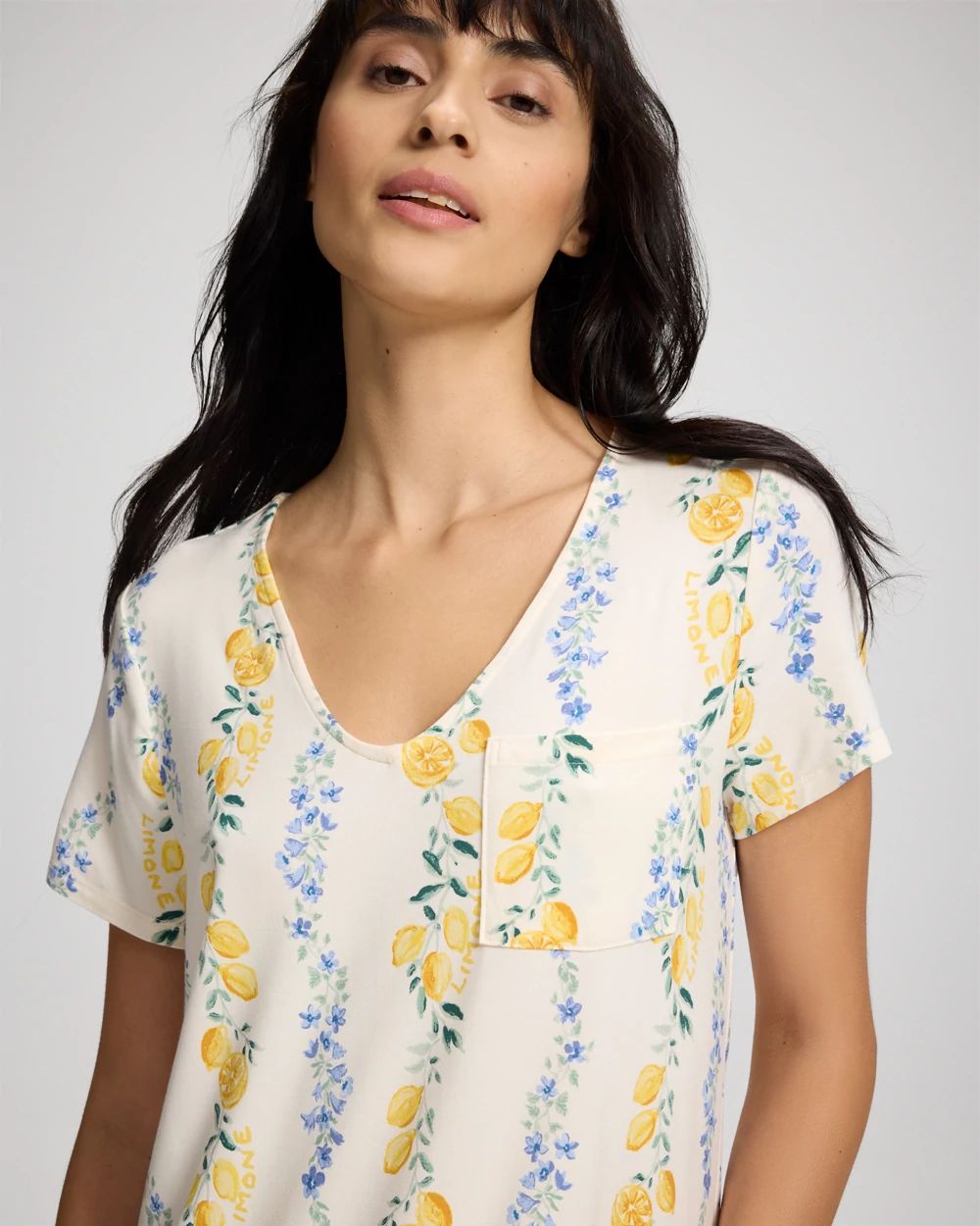 Short Sleeve Long Sleepshirt click to view larger image.