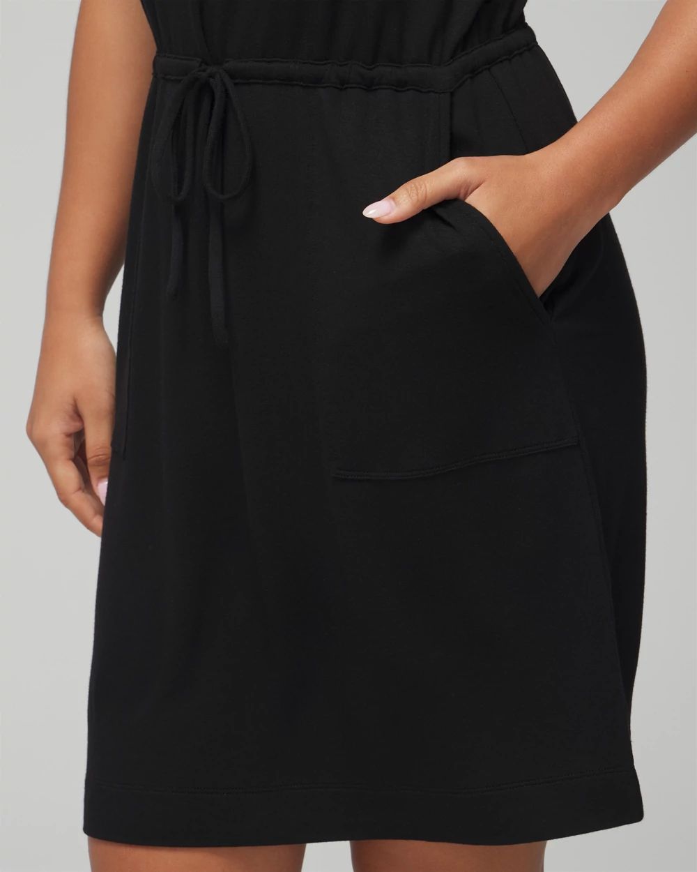 French Terry V-Neck Sneaker Dress