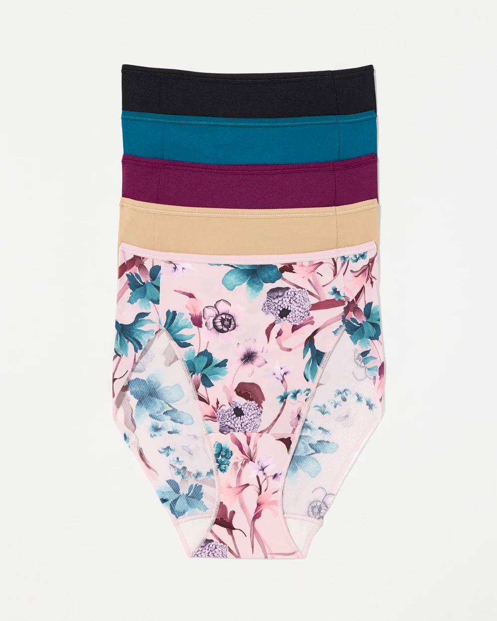 Vanishing Edge High-Leg Brief Panty 5 Pack