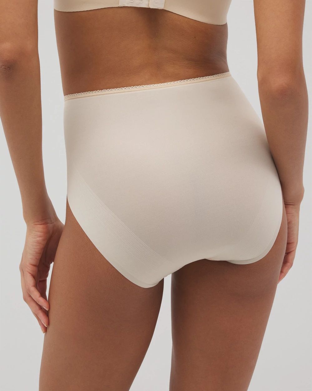 Vanishing Edge Microfiber Modern Brief Panty with Lace