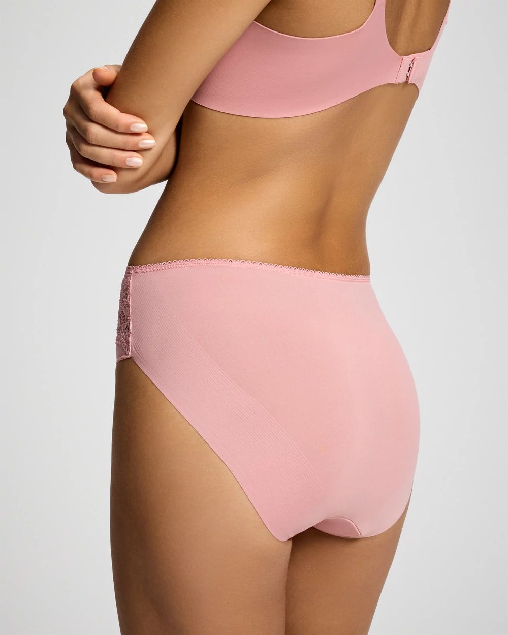 High-Leg Panty with Lace click to view larger image.