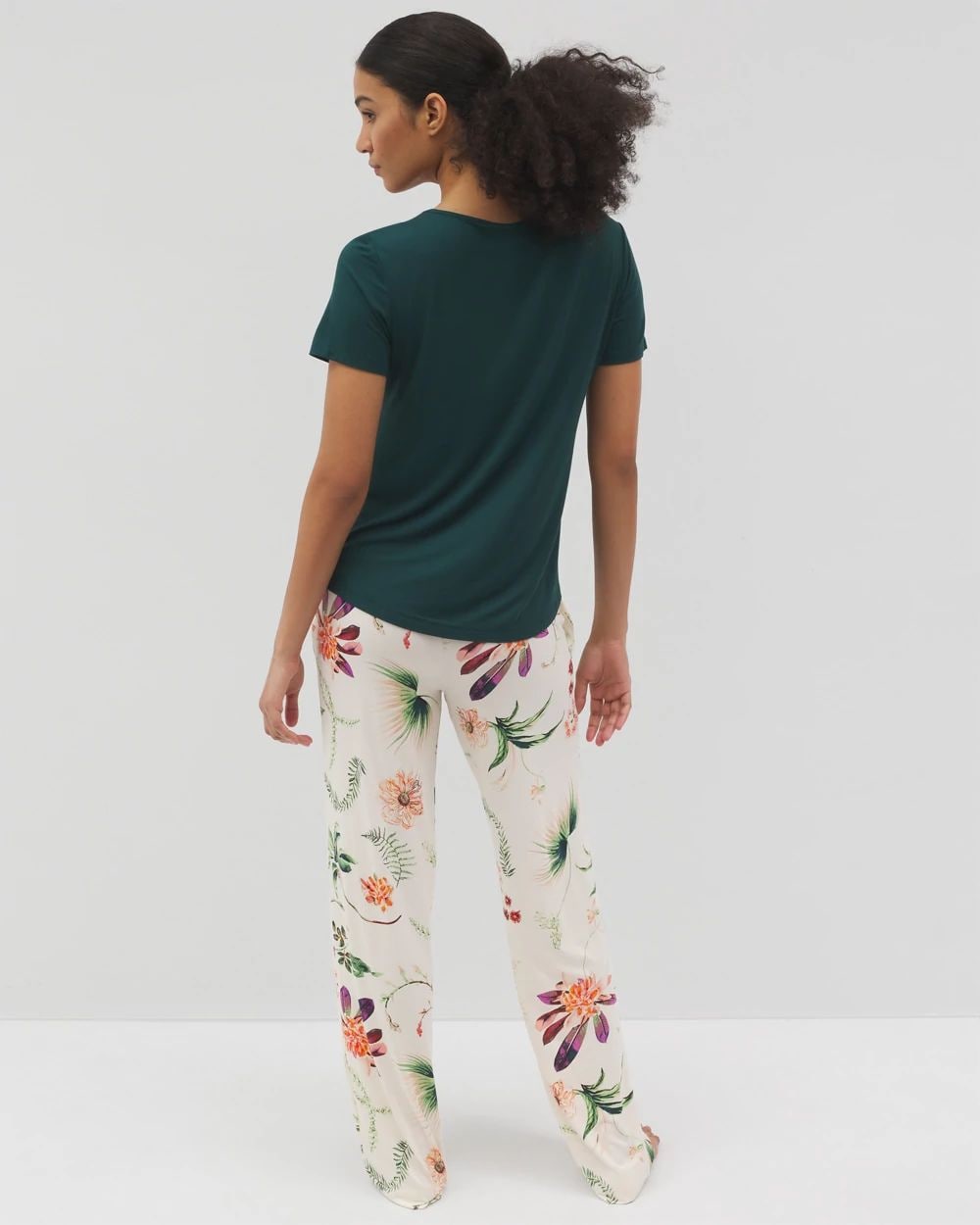 Cool Nights Packaged Short-Sleeve Pant Pajama Set