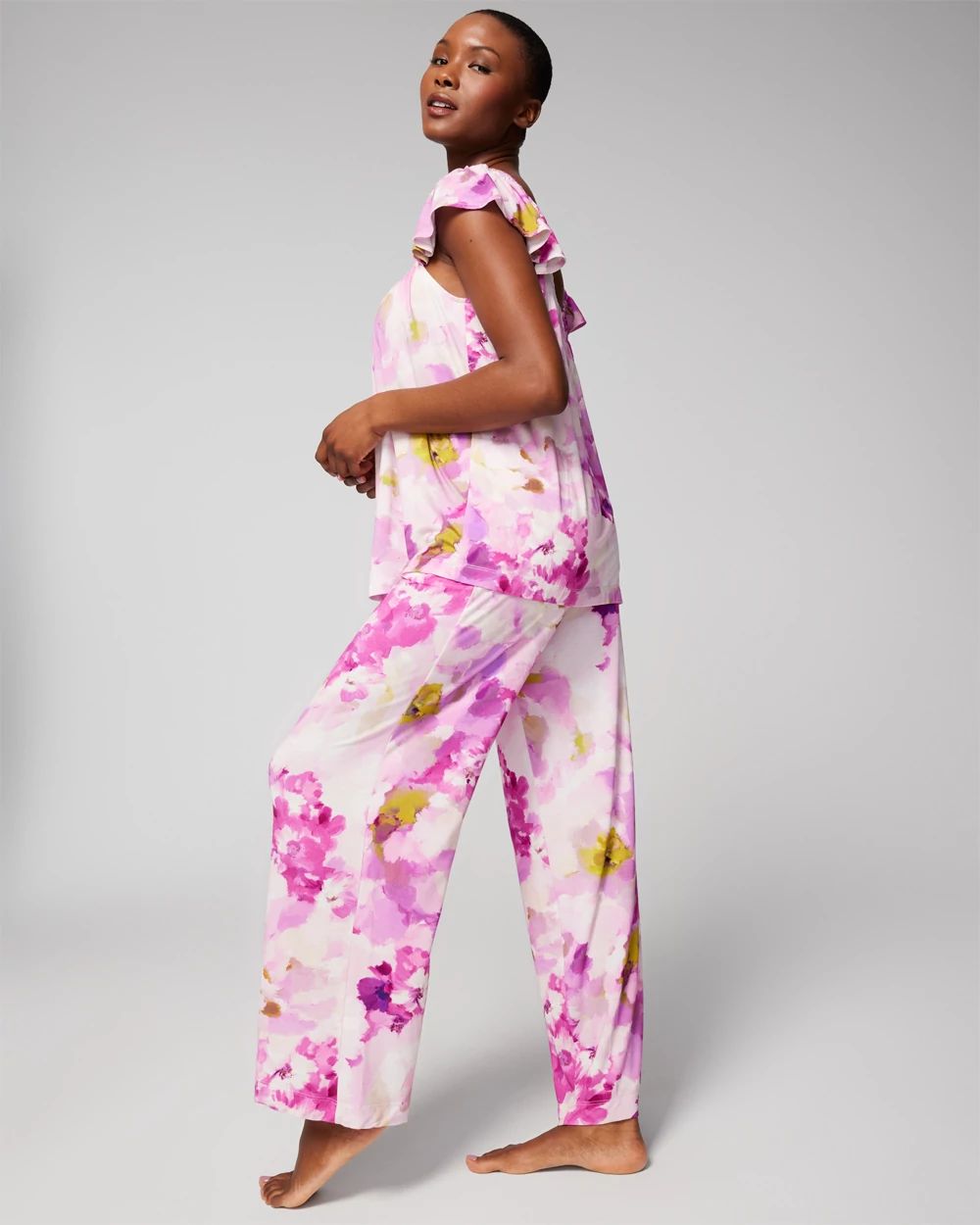 Cool Nights Smocked Ruffle Pajama Cami