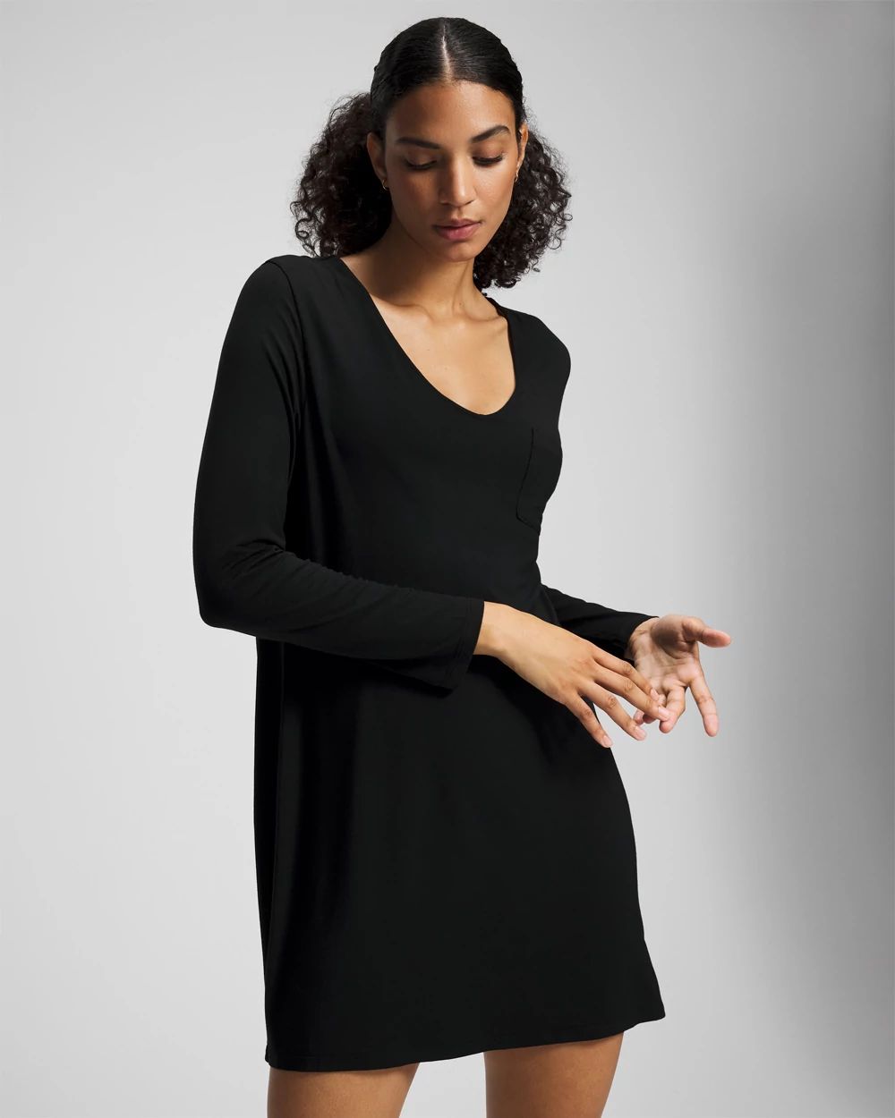 Cool Nights Long-Sleeve Sleepshirt