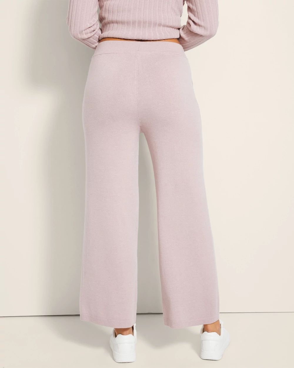 Wide-Leg Sweater Pants