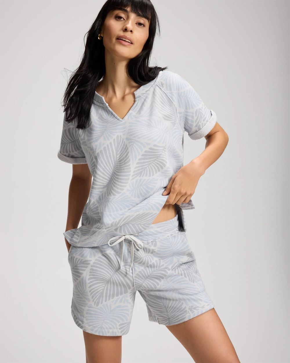 Cotton Terry Relaxed Shorts