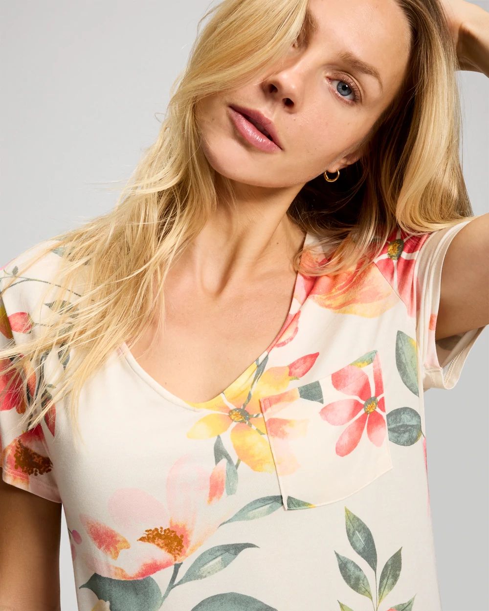 Cool Nights Short Sleeve Long Sleepshirt