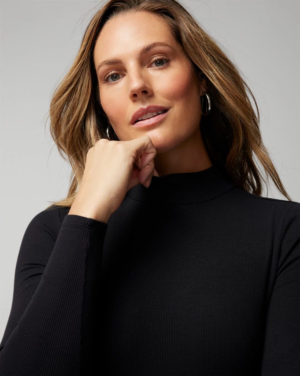 Mock-Neck Bra Bodysuit