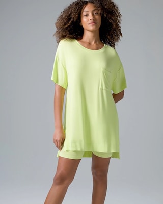 Ribbed Bike Short Pajama Set