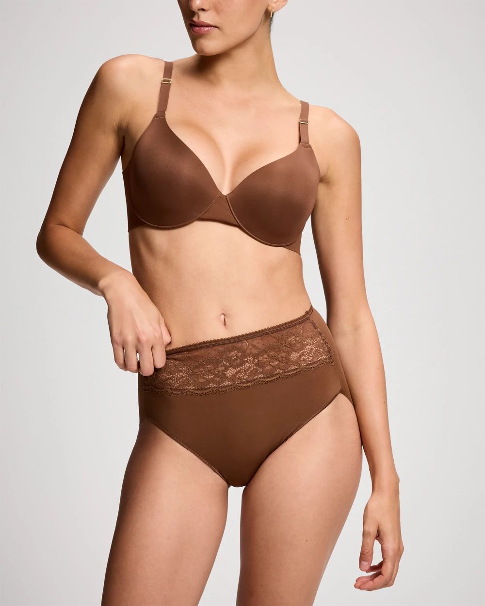 Modern Brief Panty with Lace