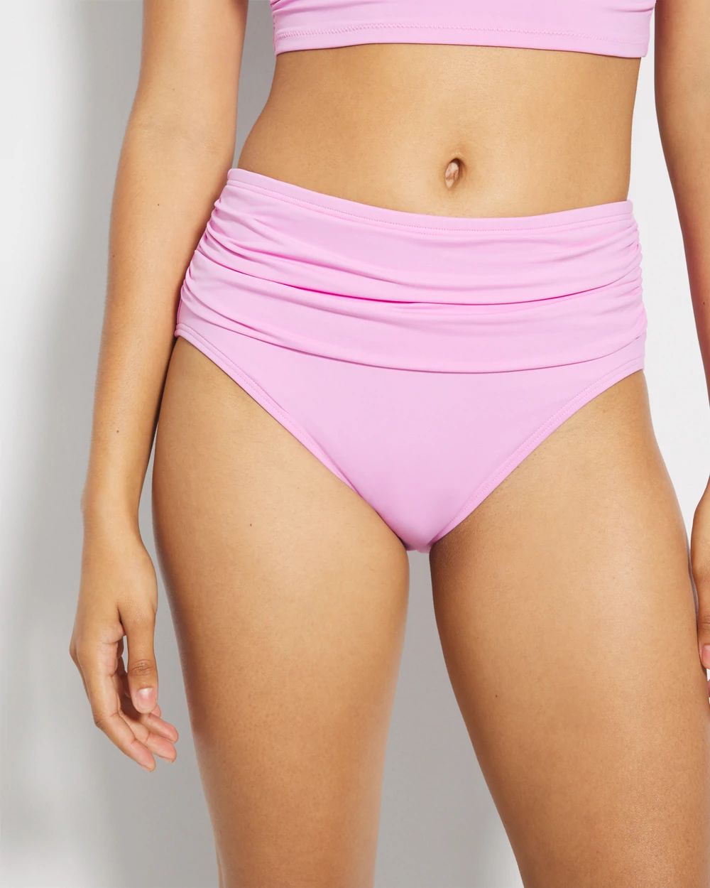 Soma Swim Ruched High-Waist Bikini Bottom