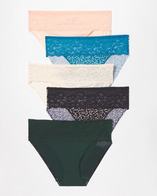 Edge Hipster Panty with Lace 5 Pack