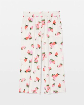 Cropped Pajama Pants click to view larger image.