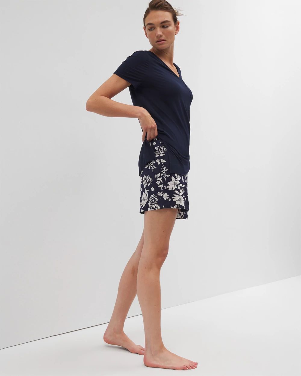 Cool Nights Short Sleeve Pajama Tunic Tee