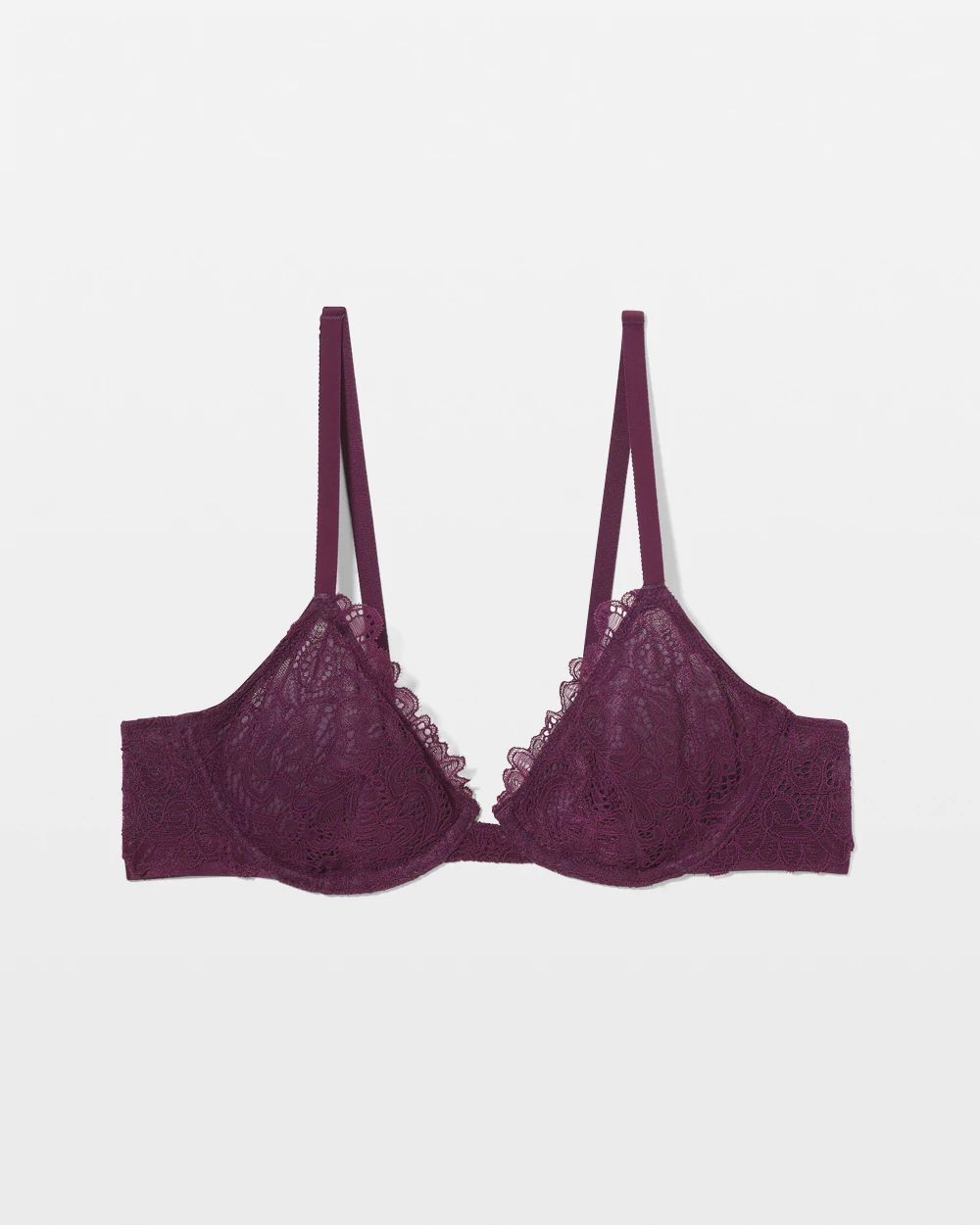 Soma Plunge Unlined Bra with Lace