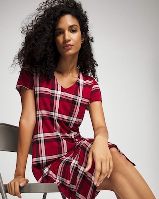 Short Sleeve Long Sleepshirt click to view larger image.