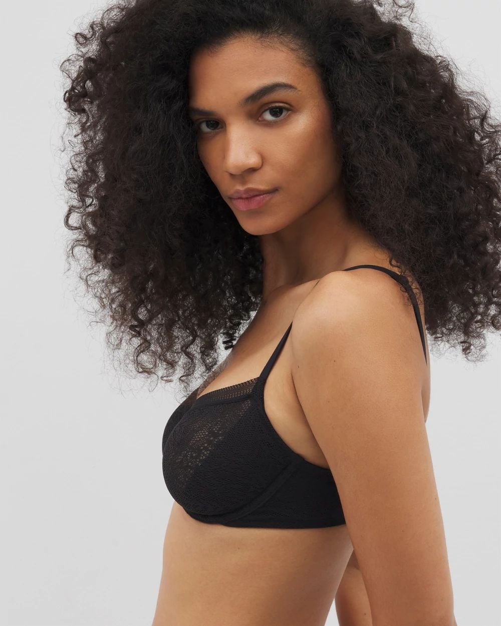 Soma Unlined Balconette Bra with Stretch Lace click to view larger image.